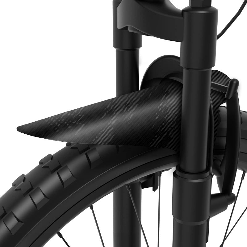 نايسداك NICEDACK Bike Fender، قطعتان من واقي الطين MTB القابل للتعديل، واقيات الطين المتوافقة مع الأمام والخلف، سهلة التركيب، تناسب 26 بوصة، 27.5 بوصة، 29 بوصة دراجات ذات إطارات دهنية وجميع دراجات الفرامل القرصية (أسود) - Image 4